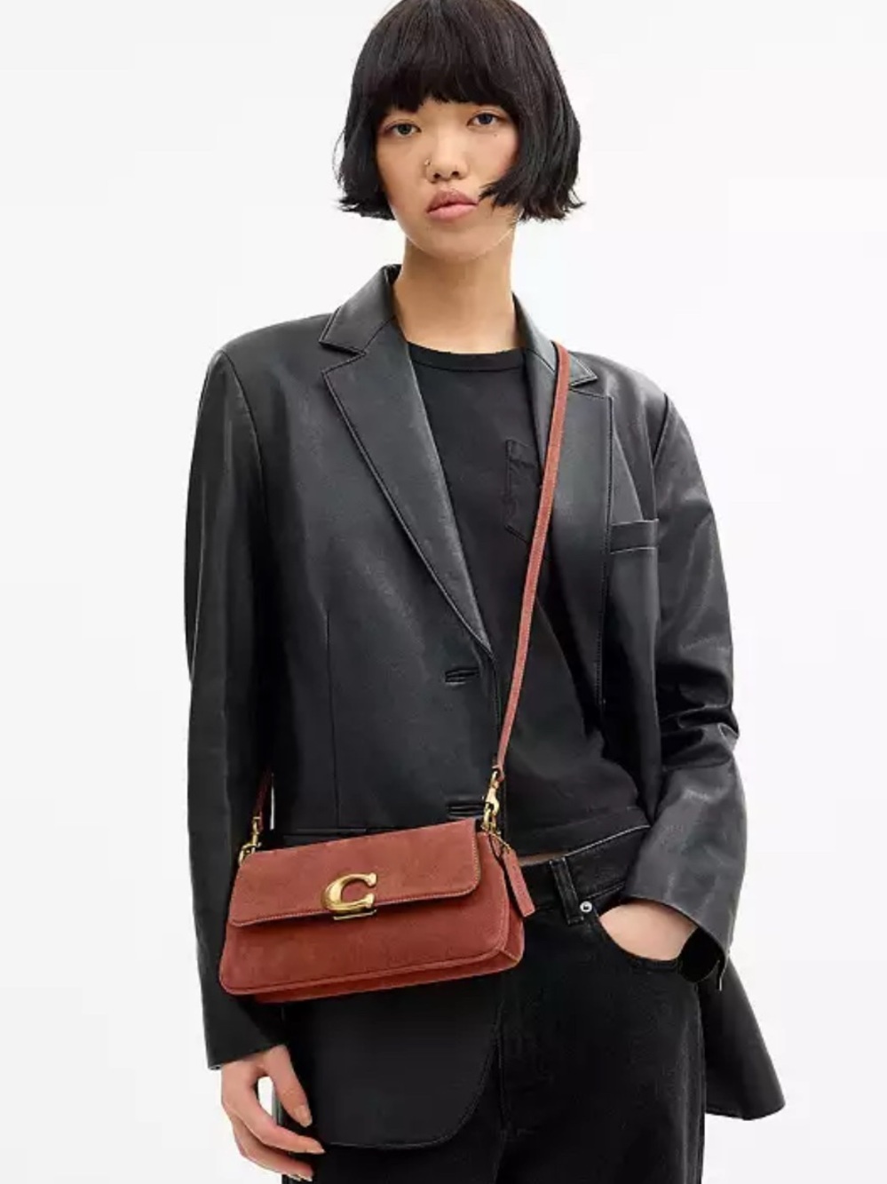 Coach Jet Shoulder Bag in Brass/Clay with Gold Hardware - Picture 5 of 10